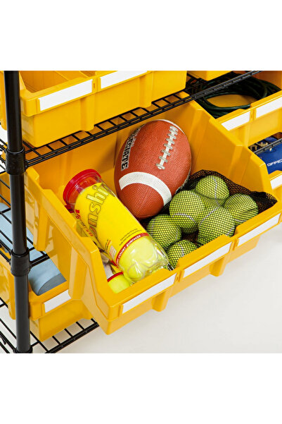 Seville Classics 8-Piece 4-Shelf Rack with Cabinet Drawer