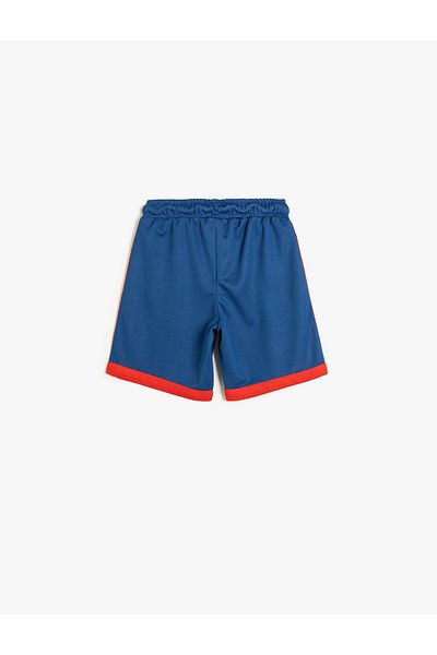 Koton Shorts im Farbblockdesign – elastischer Bund, Taschen