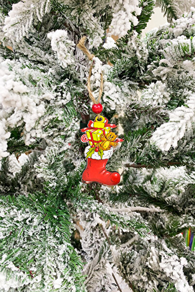 Yusuf Dirik YD Party Supplies Στολίδι Χριστουγεννιάτικο Δέντρο Ξύλινα Φιγούρε...