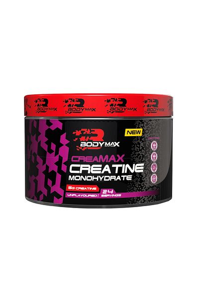 BODYMAX Creamax Creatine Powder 120g |   Micronized Monohydrate |   24 Service |   Unflavored – Pure Content