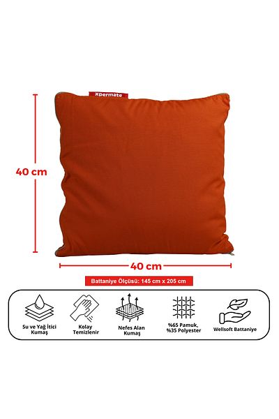 XPERMATE Tv Blanket Cushion Blanket Throw Pillow Welsoft Blanket Travel Pillow Airplane Pillow 145X205Tile