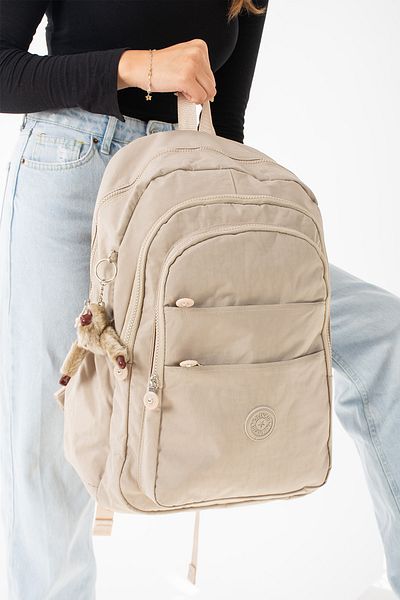 Klinkır Rucsac de școală și de zi cu zi din țesătură Kılinkır, impermeabilă, de dimensiuni mari, ultra ușoară, cu compartiment pentru laptop