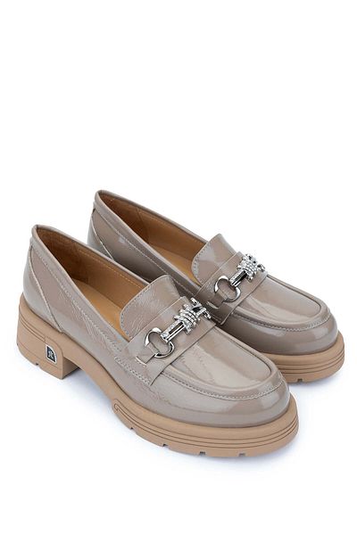 Tamer Tanca Women's Genuine Leather Mink Loafer Shoes