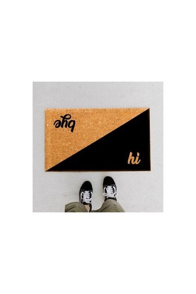 DefLife Home Hi Bye Door Mat Koko Mat