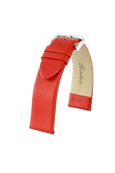 RODER حزام جلد طبيعي R4146 - أحمر - 18 ملم - تصميم فاخر وأنيق - للجنسين