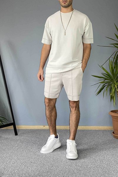 Alışveriş Sokağı Oversize Shorts and T-Shirt Set