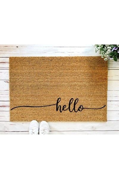 DefLife Home Hello Line Door Front Koko Mat