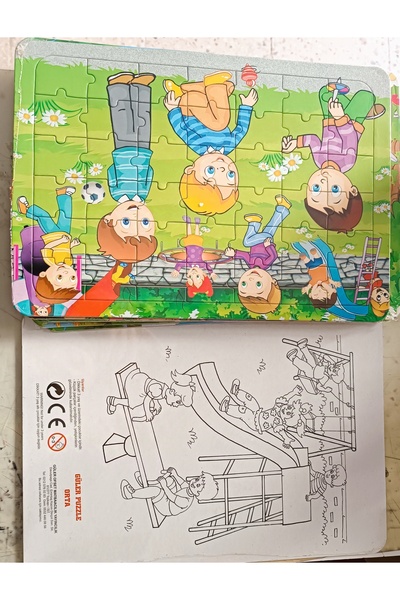 ASLANKAR 25x35 Hikayeli Arkası Boyamalı Yapboz 4 Lü Set Karışık