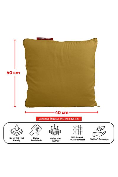 XPERMATE Mustard Blanket Pillow - Tv, Throw Pillow, Welsoft, Travel and Airplane Pillow, 145X205