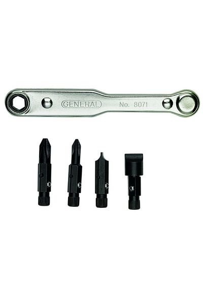GENERAL 5-Piece Ratcheting Offset Screwdriver Set 8071