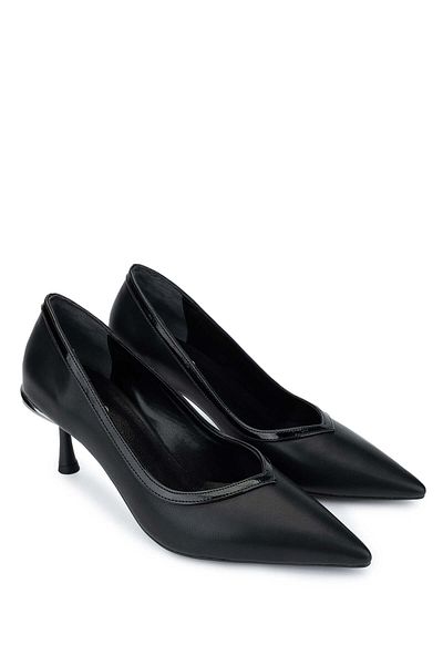Tamer Tanca Women's Vegan Black Heeled Shoes