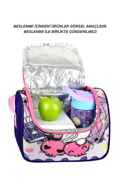 Roxy Glitter Kuromi Thermal Thermal Insulated Lunch Box