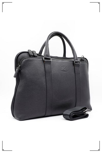 Derimo Leather حقيبة كمبيوتر محمول وحقيبة من الجلد الطبيعي