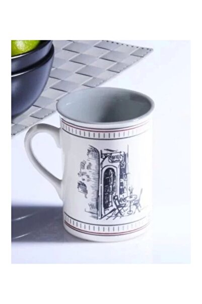 Kosova UNS1705 Desenli Seramik Kupa 10 cm