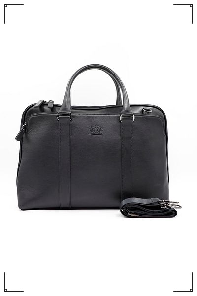 Derimo Leather حقيبة كمبيوتر محمول وحقيبة من الجلد الطبيعي