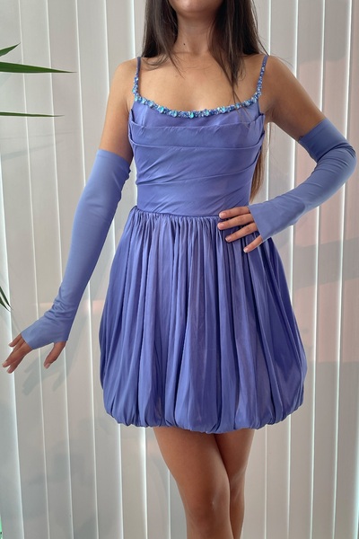Always Dress Eldivenli Balon Etek Elbise