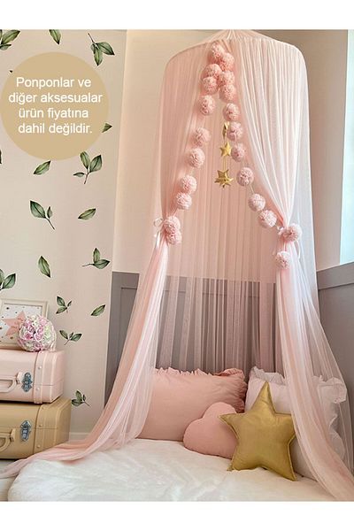 PAMUKA Basic Baby Pink Tulle Mosquito Net