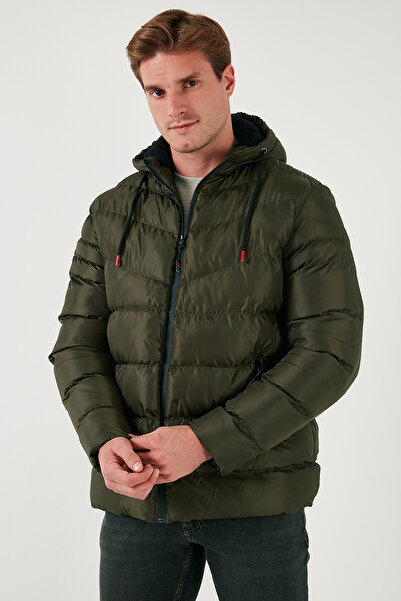 Buratti Slim Fit Puffer Coat s plyšovou podšívkou a kapucí Pánský kabát 5762010