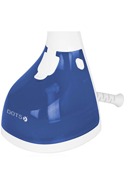 DOTS Handheld Steam Iron For Clothes, 0.3 Liter Capacity - 1650 Watt - White & Blue