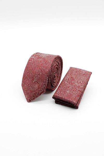 İmza Light Red 6 Cm Patterned Tie -1090240116