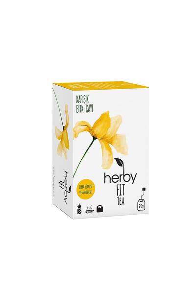 Herby Fit Tea Elma Sirkeli Ananaslı Diyete Destek Form Bitki Çayı 2'li Paket