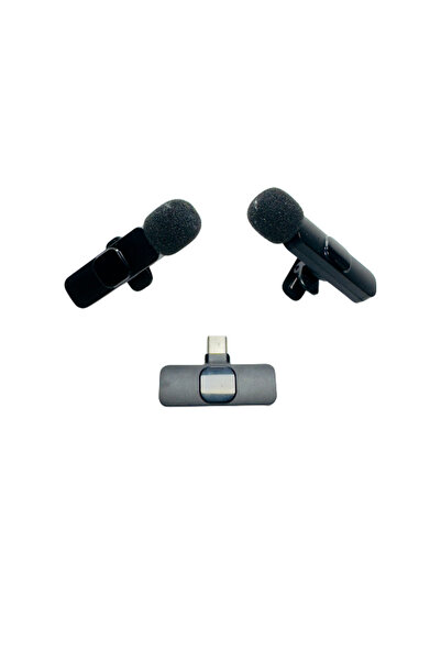 Ömer Faruk akyol e ticaret Kablosuz Yaka Mikrofon Ios Android Uyumlu 2 Adet Mikrofon
