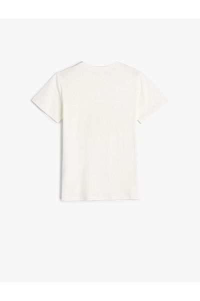 Koton T-Shirt Tiger printed κοντό μανίκι Crew λαιμόκοψη βαμβακερό