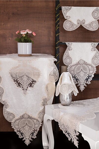 bursa çeyiz طقم صالة مخمل 5 قطع