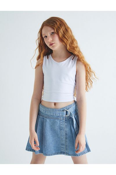Koton Crop Athlete Double Strap Cotton