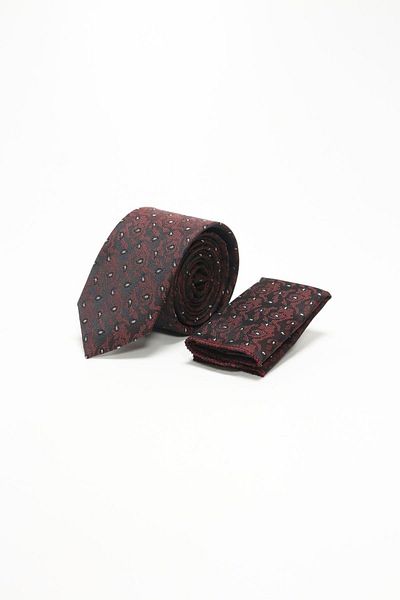 İmza Light Red Patterned Tie 1090230104