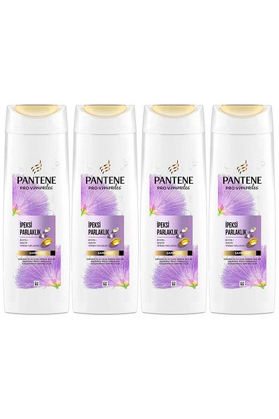Pantene Pro-V Miracles Silky Shine Shampoo for Treated Hair 325ml X4