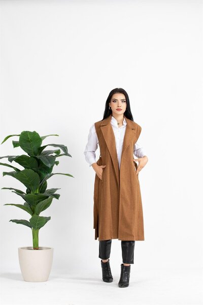 Sevitli سترة مخيطة-بني