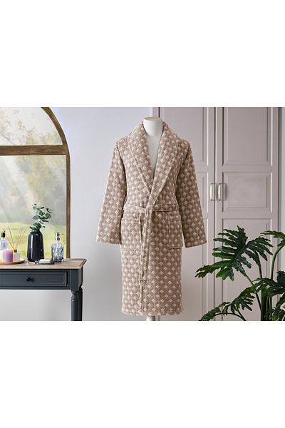 Özdilek Μπουρνούζι με γιακά σάλι Velvet Decora