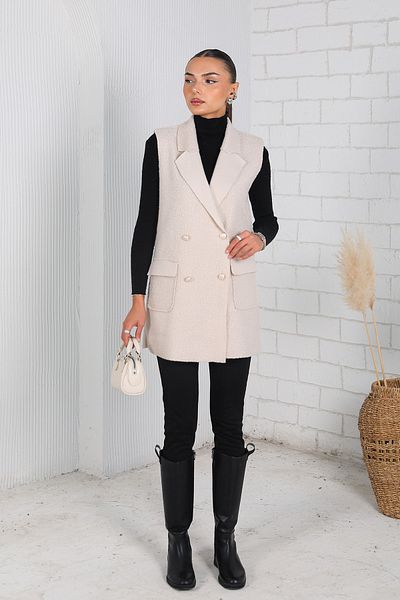 Melike Tatar Stone Felt Vest 32-2242