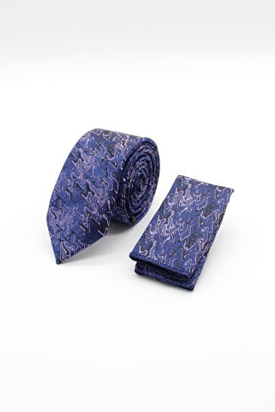 İmza Cravată cu model bleumarin închis de 6 cm - 1090240112