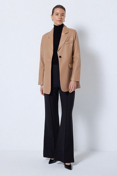 Touché Privé Δερμάτινο μπουφάν Blazer