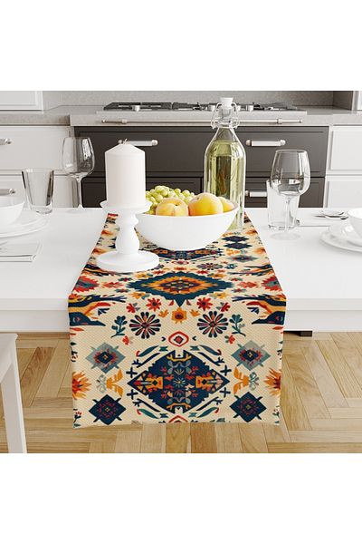 Else Dekor 40x140cm Ρετρό αυθεντικό ψηφιακό τυπωμένο κάλυμμα Runner χωρίς λεκέδες