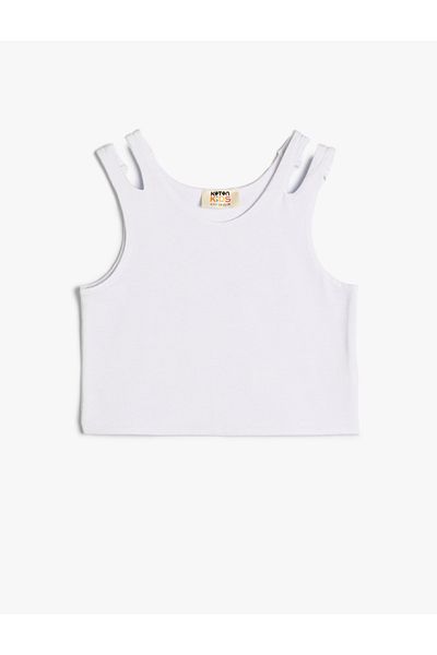 Koton Crop Athlete Doppelgurt Baumwolle
