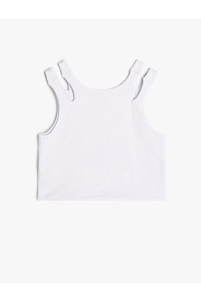 Koton Crop Athlete Doppelgurt Baumwolle