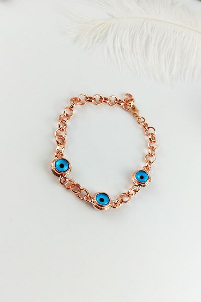Çlk Accessories Thick Evil Eye Beaded Bracelet B250