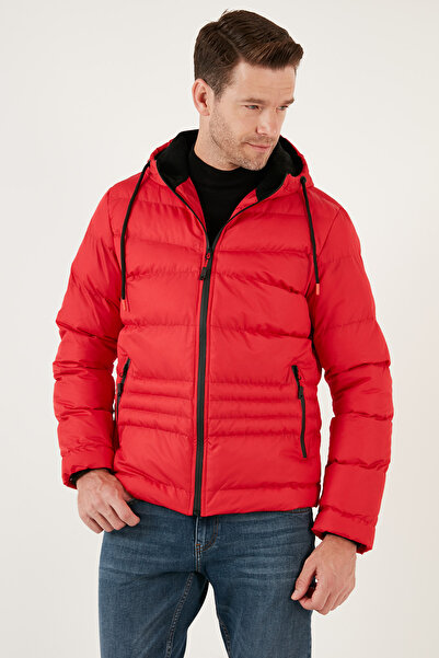 Buratti Hooded Zippered Pocket Slim Fit Coat Men's COAT 6490001