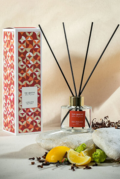 THE GROOVE Rose Misk 100 ml Silindir Çubuklu Oda Kokusu Parfümü Şeffaf Musc M...