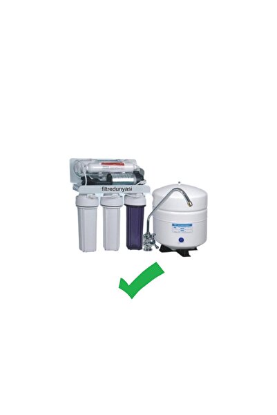 Filtre Dünyası ( Jako ) Çek Valf + 4 Yollu Vana Shot Of Şatof Shut-off Atık Su Kesici Set Somunlu