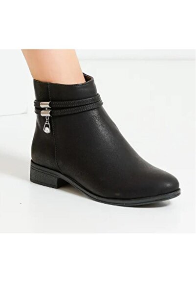 Sedef Sdf 79-24 Deri Fashion Fermuarlı Kadın Bot