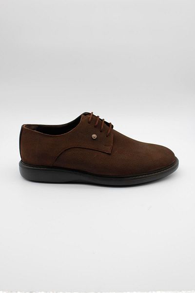 İmza Σκούρο καφέ Γνήσιο δέρμα Nubuck Eva Sole Laced Buckle Casual Παπούτσια 1033235122