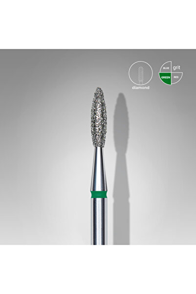 STALEKS Elmas Alev Freze, Yeşil, Çap 2,1 mm, Çalışma Kısmı 8 mm