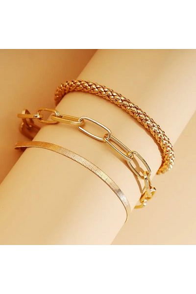 Ayzen 3 Pieces Chain Bracelet
