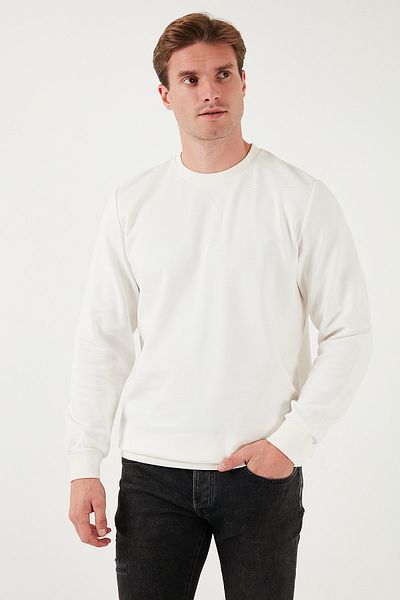 Buratti Ριγέ Cotton Crew Neck Sweat Ανδρικός ιδρώτας 5905241