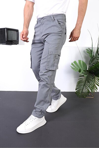 FRANKNESS JNS Kargo Pantolon Rahat Kesim Cebli Likralı Gabardin Kumaş Yeni Sezon