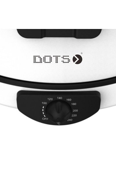 DOTS Arabic Bread Maker, Size 40 Cm - 2200 Watt - White